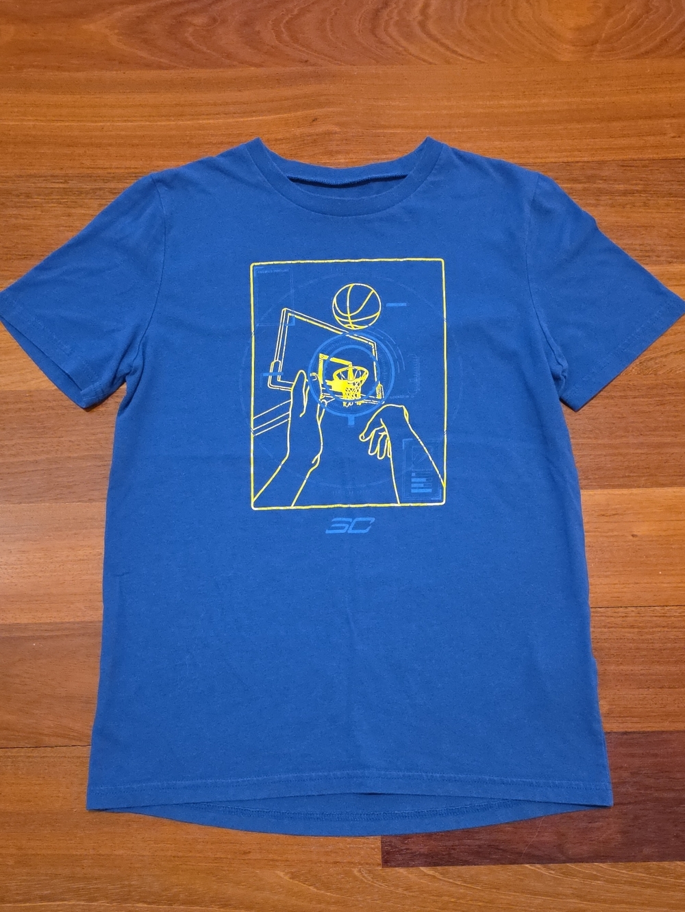 Under Armour Boys Blue T-shirt, Size L